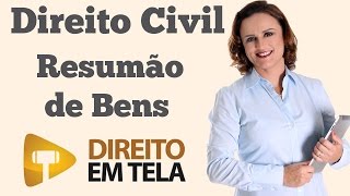 RESUMÃO de Bens  Art 79 ao 97 do Código Civil [upl. by Patsy]