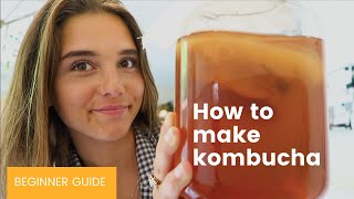 How to make Kombucha  FERMENTATION beginner guide [upl. by Yrnehnhoj845]