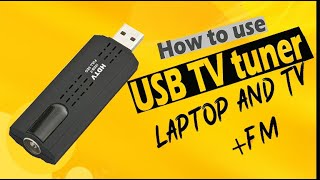 How to use usb tv tuner  usb tv stick  usb tv  usb tvcard  2020 [upl. by Enahc]