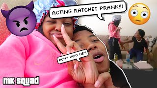 ACTING RATCHET PRANK ON MYKEL 😲 I REALLY GET MAD [upl. by Isabelita]