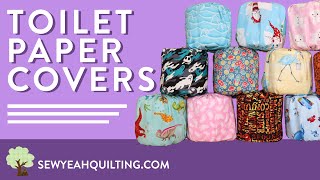 How to Sew Fun Toilet Paper Covers  Beginner Tutorial [upl. by Farman721]