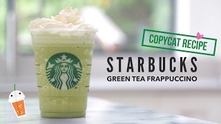 How to Make Starbucks Green Tea Frappuccino  Copycat Recipe [upl. by Damiano]