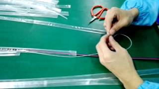 How to make IP68 Silicon Waterproof LED Strip Light in workshop [upl. by Salema]