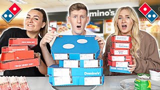 Last to STOP Eating DOMINOS Wins £10000  Challenge [upl. by Searcy]