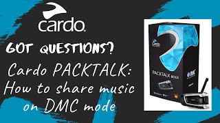 Cardo PACKTALK How to share music on DMC mode [upl. by Llarret]