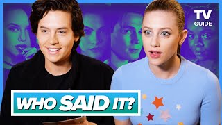 Riverdale Cast Plays WHO SAID IT l Cole Sprouse Lili Reinhart KJ Apa [upl. by Cram494]