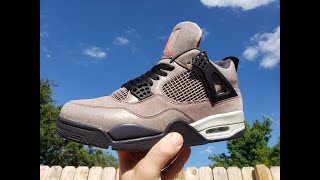 Jordan 4 Taupe Haze Unbox Fake [upl. by Shurlock]