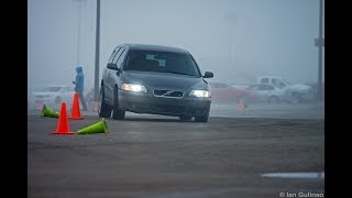 Volvo V70R AWD Sound Acceleration amp drift snow compilation [upl. by Ravid988]