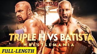 FULL MATCH  Triple H vs Batista  No Holds Barred Match WrestleMania 35 [upl. by Siuqram]