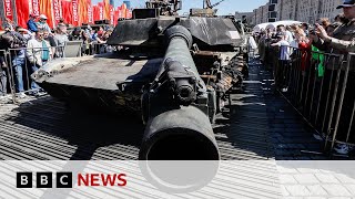 Russia shows off Western military hardware captured in war in Ukraine  BBC News [upl. by Euh766]