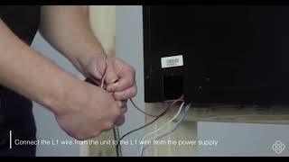 How to hardwire a Prism Fireplace to 240 V  Dimplex [upl. by Tonkin]