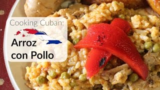 Cooking Cuban  Arroz con Pollo Chicken and rice [upl. by Onoitna624]