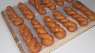 Twisted doughnut Recipe Perfect Glazed Twisted doughnuts Delicious [upl. by Euqinemod]