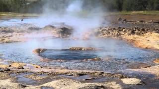 Geyser Eruption at Geysir Iceland [upl. by Howlond]