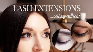 Wimpernverlängerung selber machen  Lash Extensions Anwendung DIY  Desinas [upl. by Yecies934]