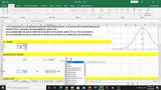 Distribuciones muestrales en Excel [upl. by Iztim979]