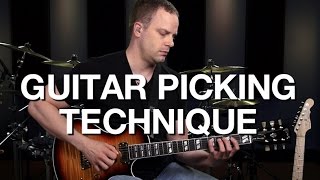 Basic Guitar Picking Technique  Lead Guitar Lesson 2 [upl. by Elehcor932]