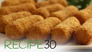 Classic Potato Croquettes  By RECIPE30com [upl. by Jeraldine]