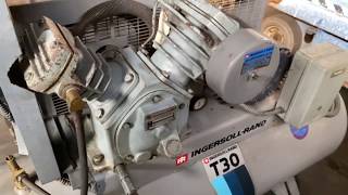 Ingersoll Rand 5HP Air Compressor Model T30 [upl. by Liarret437]