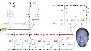 Pneumatics Electric Control  FESTO FluidSIM Part 3 [upl. by Luhar]