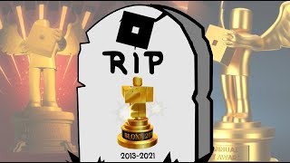 RIP ROBLOX BLOXY AWARDS [upl. by Hartfield]