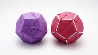 ORIGAMI DODECAHEDRON Jo Nakashima [upl. by Ayanat920]