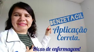 Benzetacil  Técnica de aplicação [upl. by Yrogerg]