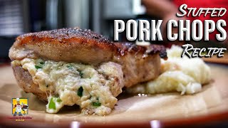 Stuffed Pork Chop Recipe [upl. by Ydnik]