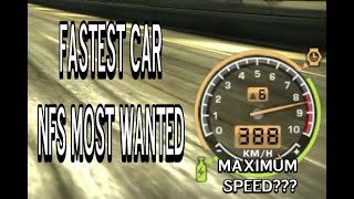 TOP 5 Fastest Cars Need For Speed Most Wanted 2005 [upl. by Sadnalor]