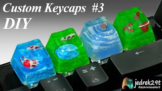 DIY Resin Custom Keycaps 3  RESIN ART [upl. by Soalokcin934]