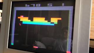 Breakout Atari 2600  All clear no miss [upl. by Drofnelg322]