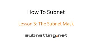 How to Subnet  Lesson 3 [upl. by Absalom759]