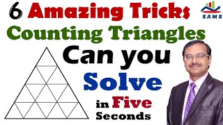 SIX TRICKS FOR COUNTING TOTAL TRIANGLES [upl. by Ahsaei]