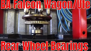 BA Falcon  How to Replace Rear Wheel Bearing  Ute and Wagon [upl. by Elleirda196]