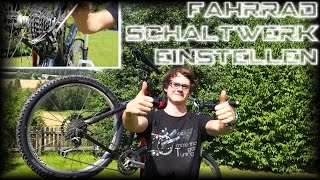 Fahrrad Schaltwerk einstellen  Shimano Deore XT [upl. by Nomrej]