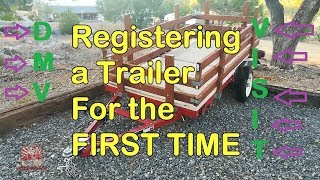 How To Register Trailer at DMV For Title▶️ Harbor Freight Home Assembled Trailer Registration [upl. by Ttoille]