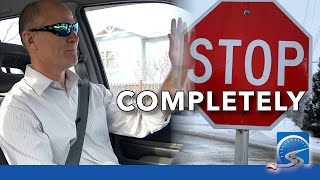 A Complete Stop at STOP Signs to Pass Drivers Test [upl. by Nemra]