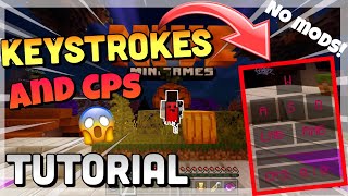 How to get KEYSTROKES and CPS counters Fate Client in Windows 10 Edition l MTCPlayz Minecraft [upl. by Haletky]