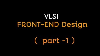 Part 1  SPEC in VLSI Design Datasheet for chip designing  Frontend Design flow [upl. by Annaiuq]