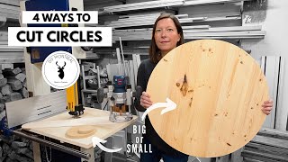 4 Ways to Cut Circles in Wood  DIY Circle Cutting Jigs [upl. by Anees]