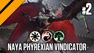 Naya Phyrexian Vindicator  MTG ONE Premier Drafts [upl. by Ahsimek]