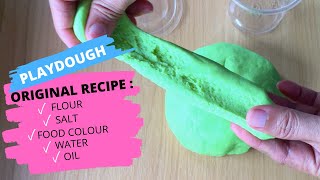 PLAYDOUGH ORIGINAL RECIPE  No Cook Playdough Recipe  How to Make Soft Playdough for Kids [upl. by Agna]