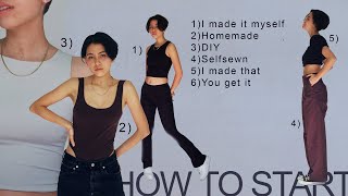 HOW TO START SEWING YOUR OWN CLOTHES Beginner Guide [upl. by Junie]