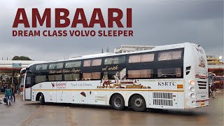 Ambaari Dream Class Brand New Volvo Multi Axle Sleeper Bus of Ksrtc [upl. by Drolyag]