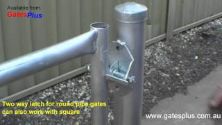 Gate Latch 2 way for round pipe and square [upl. by Miza]