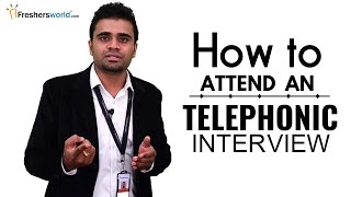 HOW TO ATTEND A TELEPHONIC INTERVIEW FOR FRESHERS  INTERVIEW TIPS [upl. by Carnay]