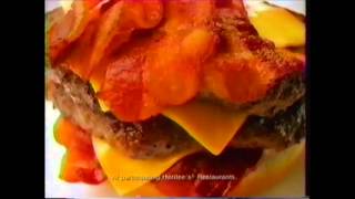 Hardees Monster BurgerMonster Omelet Biscuit Commercial  1996 [upl. by Indyc]