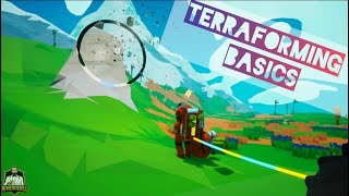 Terraforming basics  Terrain Tool in Astroneer [upl. by Sigismund]