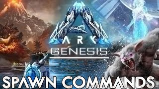 Ark Genesis NEW Creatures SPAWN Commands [upl. by Mallen]