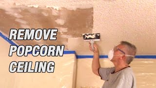 How to Remove a Popcorn Ceiling [upl. by Notslar750]